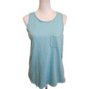 Sonoma Goods For Life Light Blue 100% Cotton Sleeveless Tank Top, S
